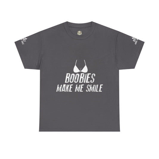 Boobies Make Me Smile Cotton Tee