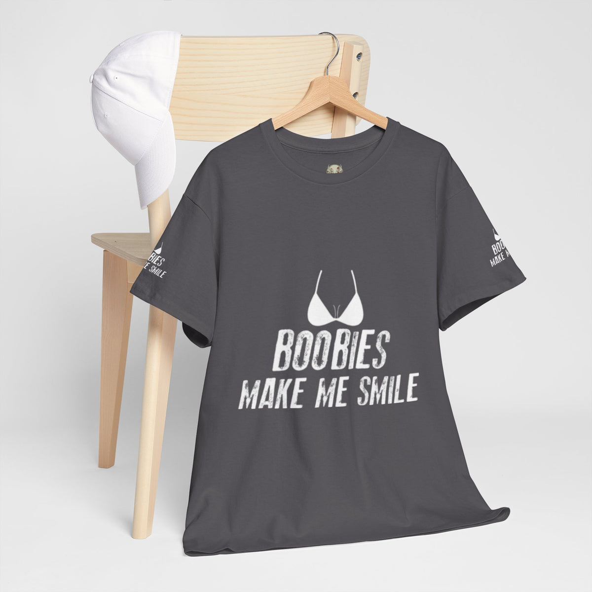 Boobies Make Me Smile Cotton Tee