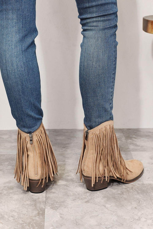 Legend Women's Fringe Ankle Boots