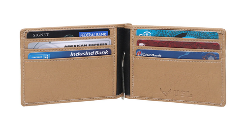 Beige Leatherette Wallet